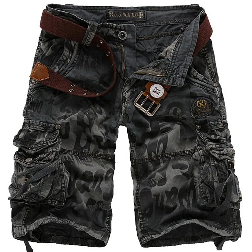 🔥Men’s Camouflage Military Cargo Shorts – Multi-Pocket Streetwear | $24.89