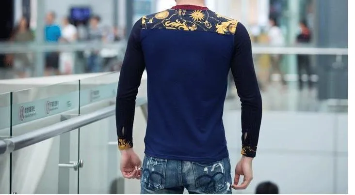 Men's Casual Colored Pocket Fashion T-Shirt