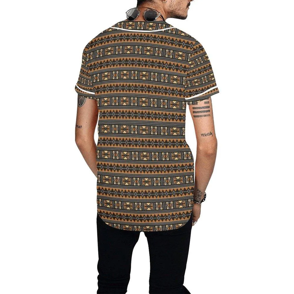 Mens Dashiki Baseball Shirt