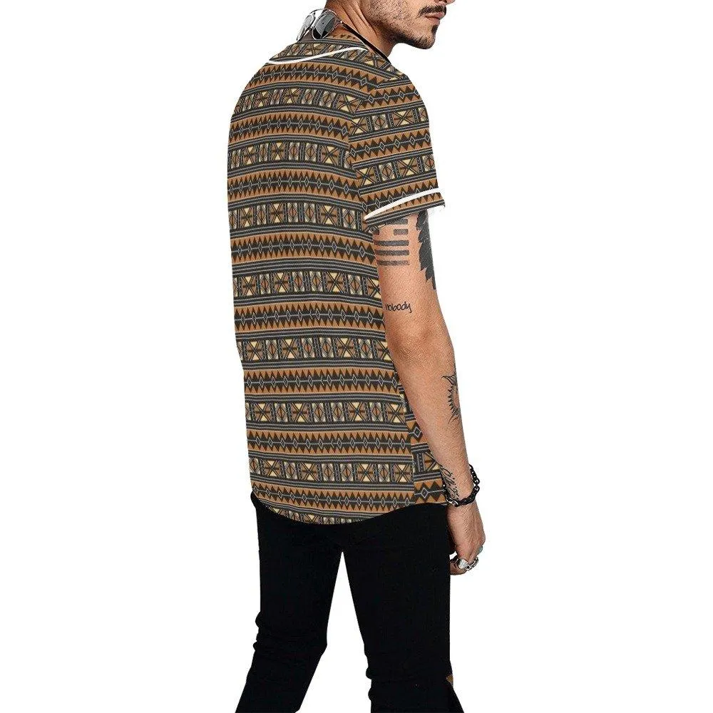 Mens Dashiki Baseball Shirt