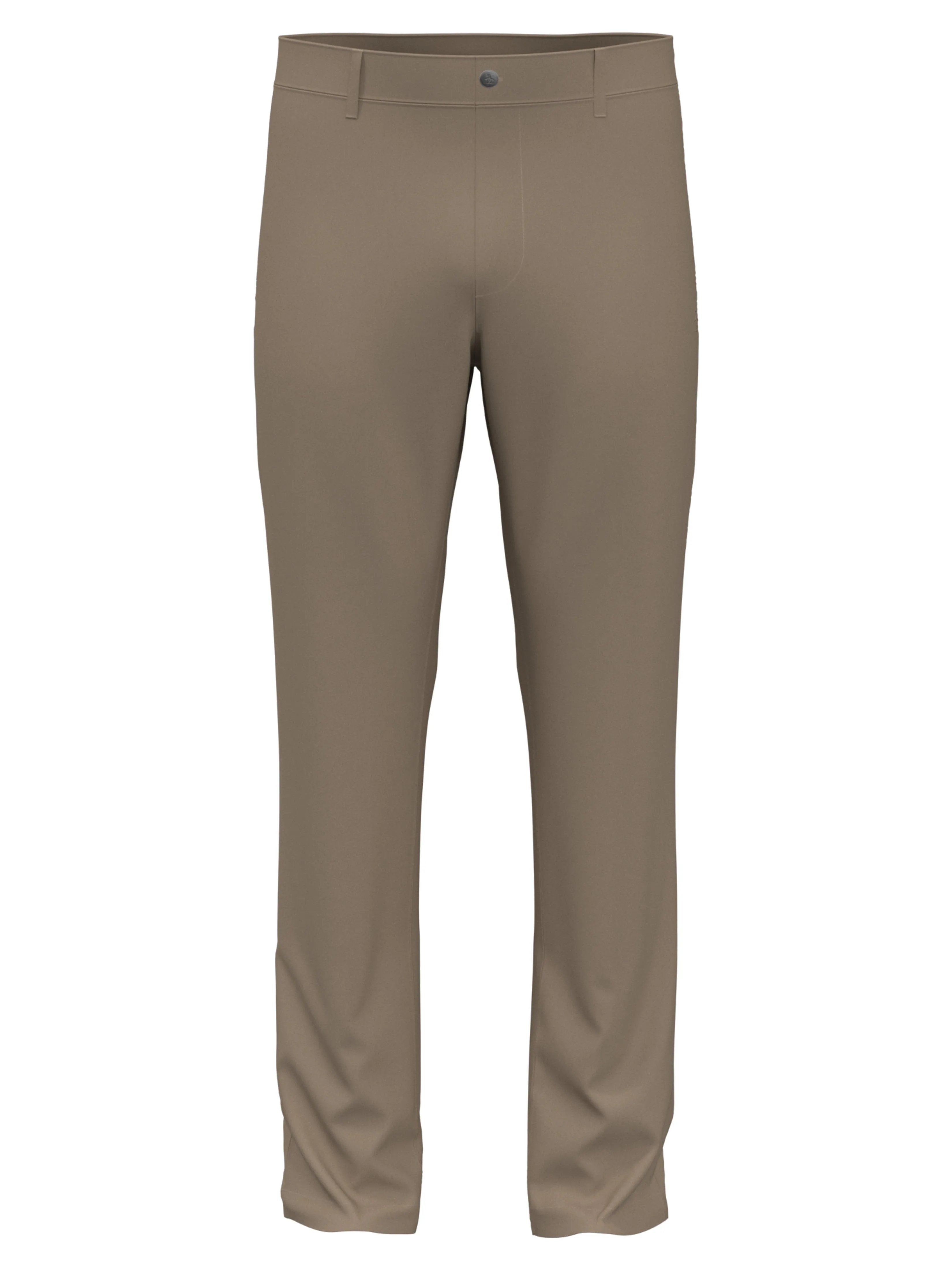 Men's Flat Front Solid Golf Pant - Beige