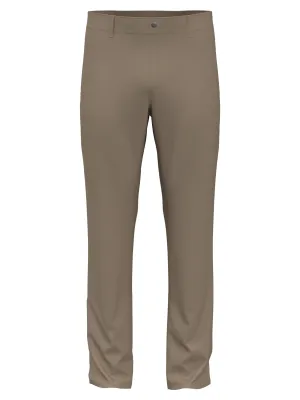 Men's Flat Front Solid Golf Pant - Beige