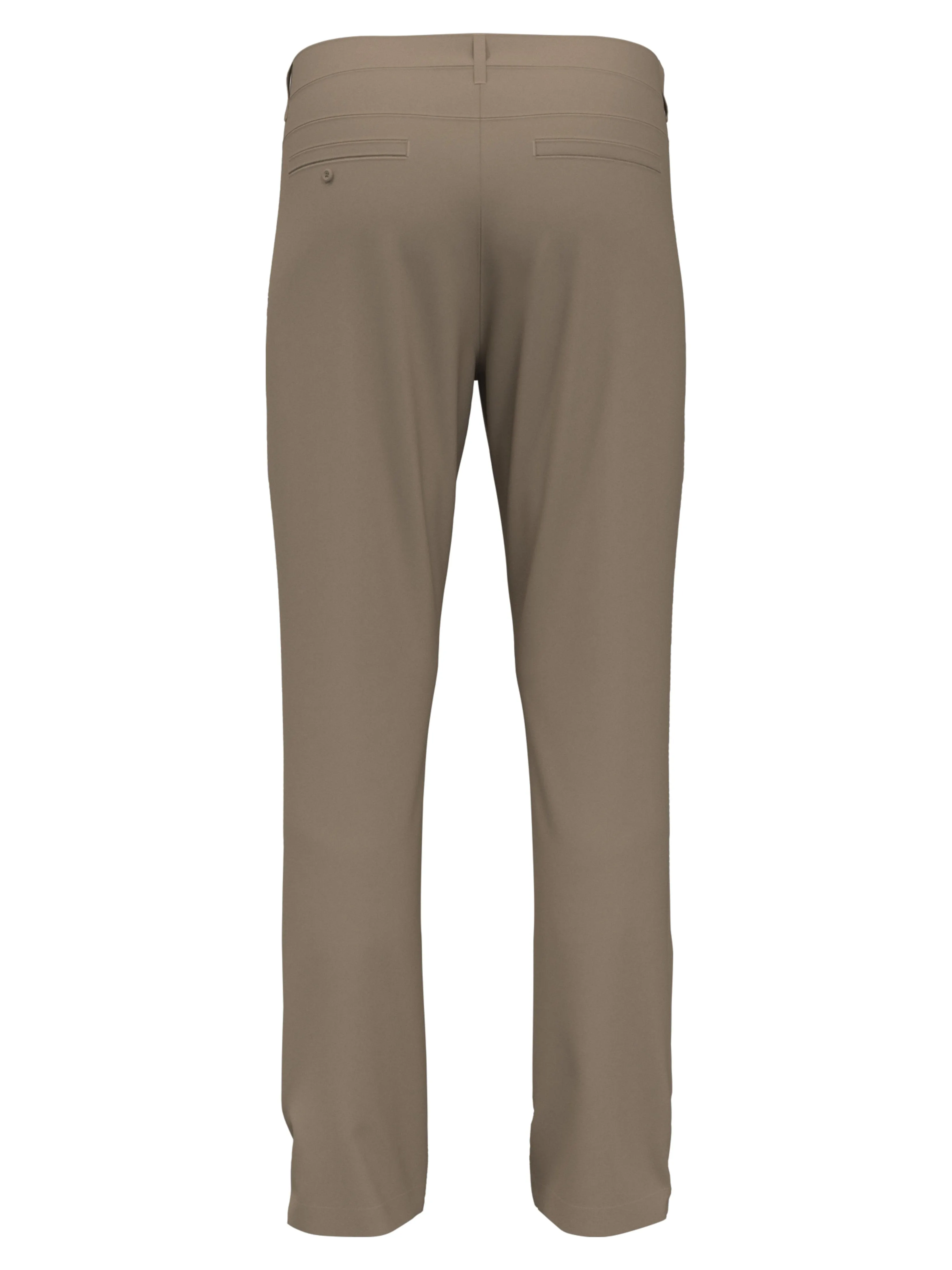 Men's Flat Front Solid Golf Pant - Beige