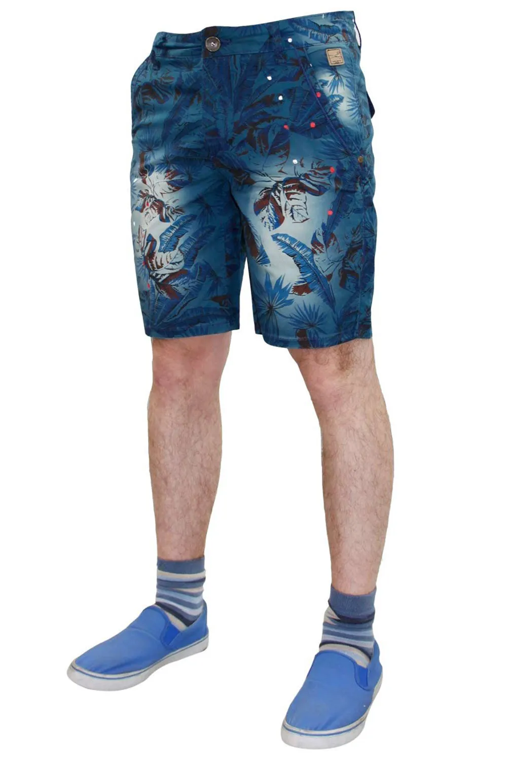 Mens Hawaiian Printed Summer Shorts