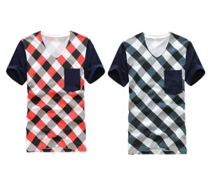 Men's Plaid Summer T-Shirt
