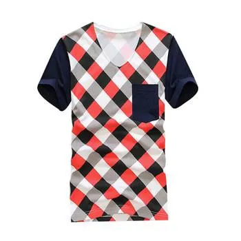 Men's Plaid Summer T-Shirt