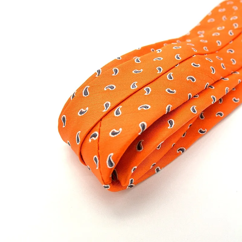 Men's Silk Orange Neck Ties