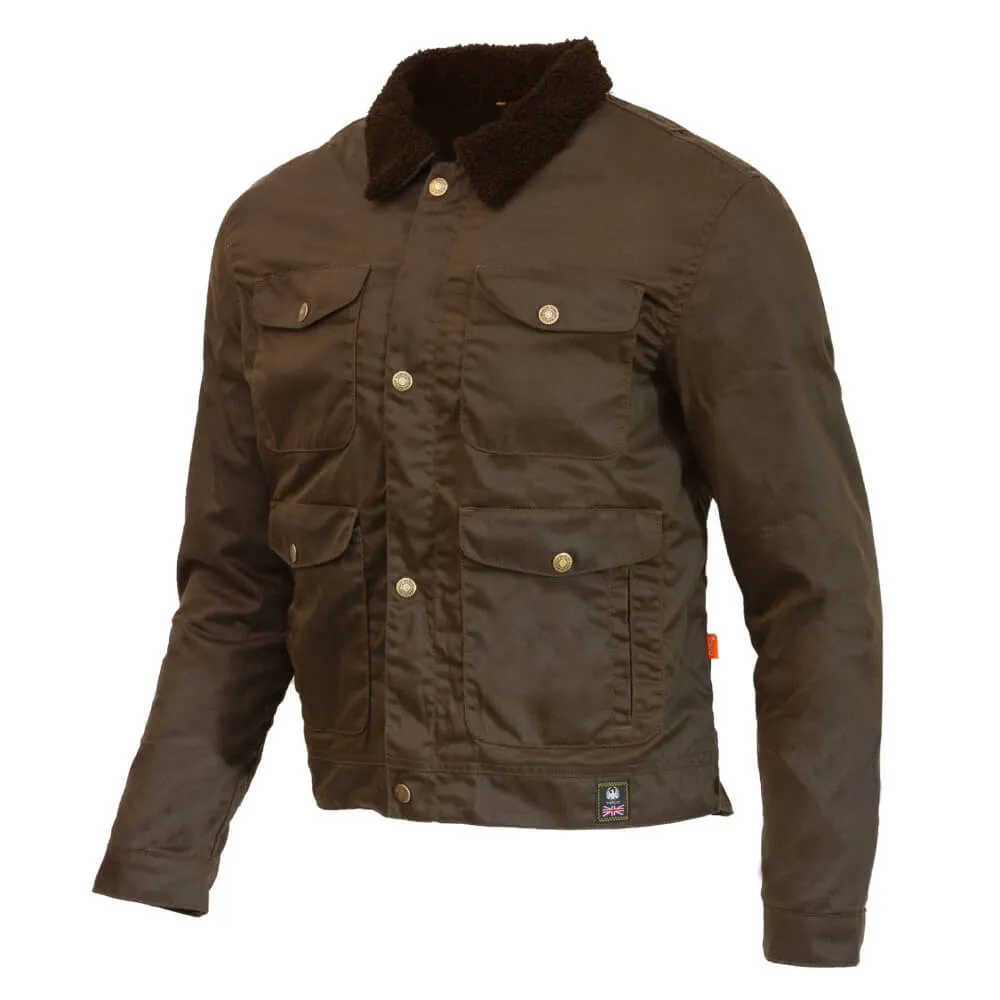 Merlin Millington Cotec Wax D3O Borg Jacket Olive