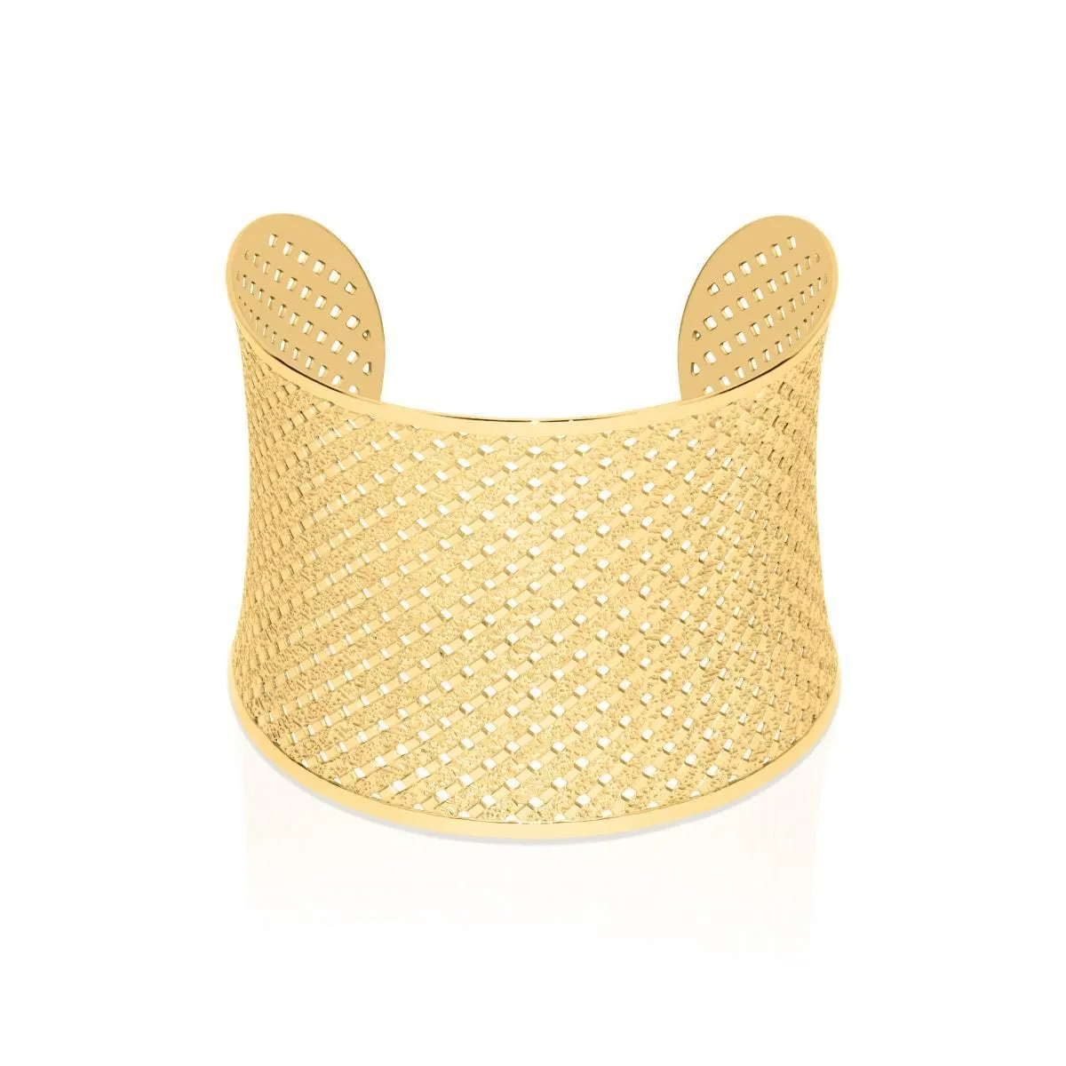 Metropolis | 18k Gold | Laser Cut Cuff