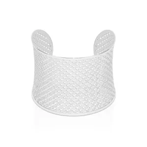 Metropolis | Silver | Laser Cut Cuff