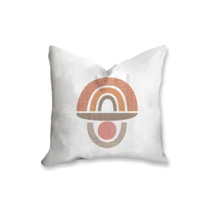 Mid century geometric pillow, half circles, rainbow pillow, modern Interior decor, retro design, home decor, pillow cover and insert