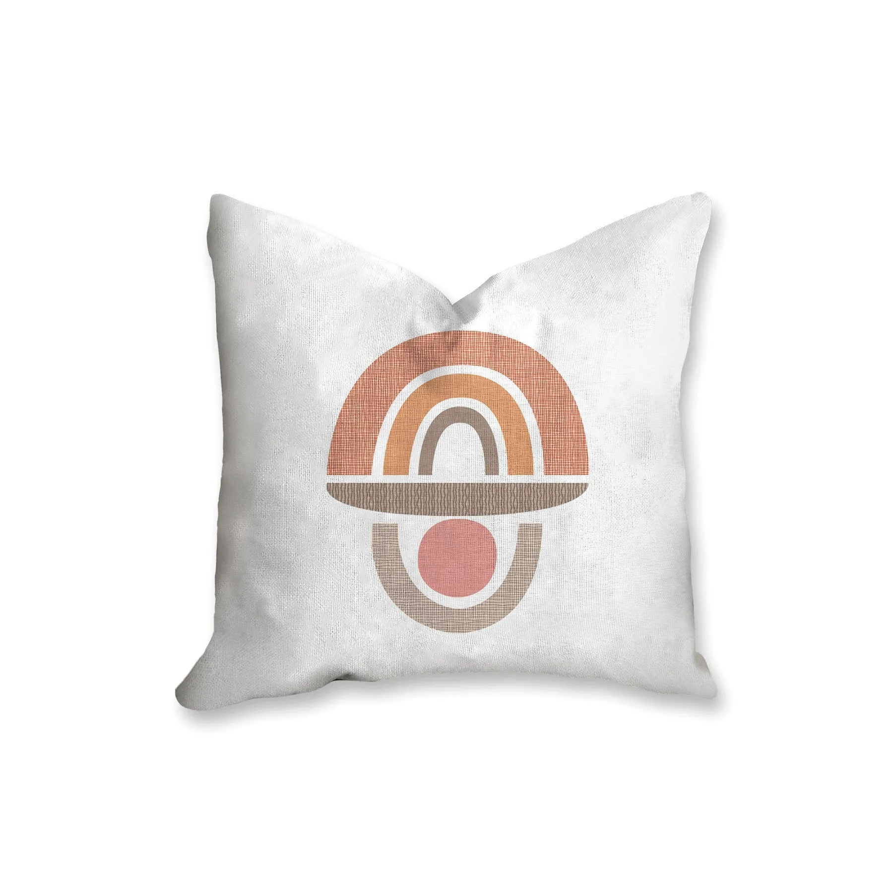 Mid century geometric pillow, half circles, rainbow pillow, modern Interior decor, retro design, home decor, pillow cover and insert