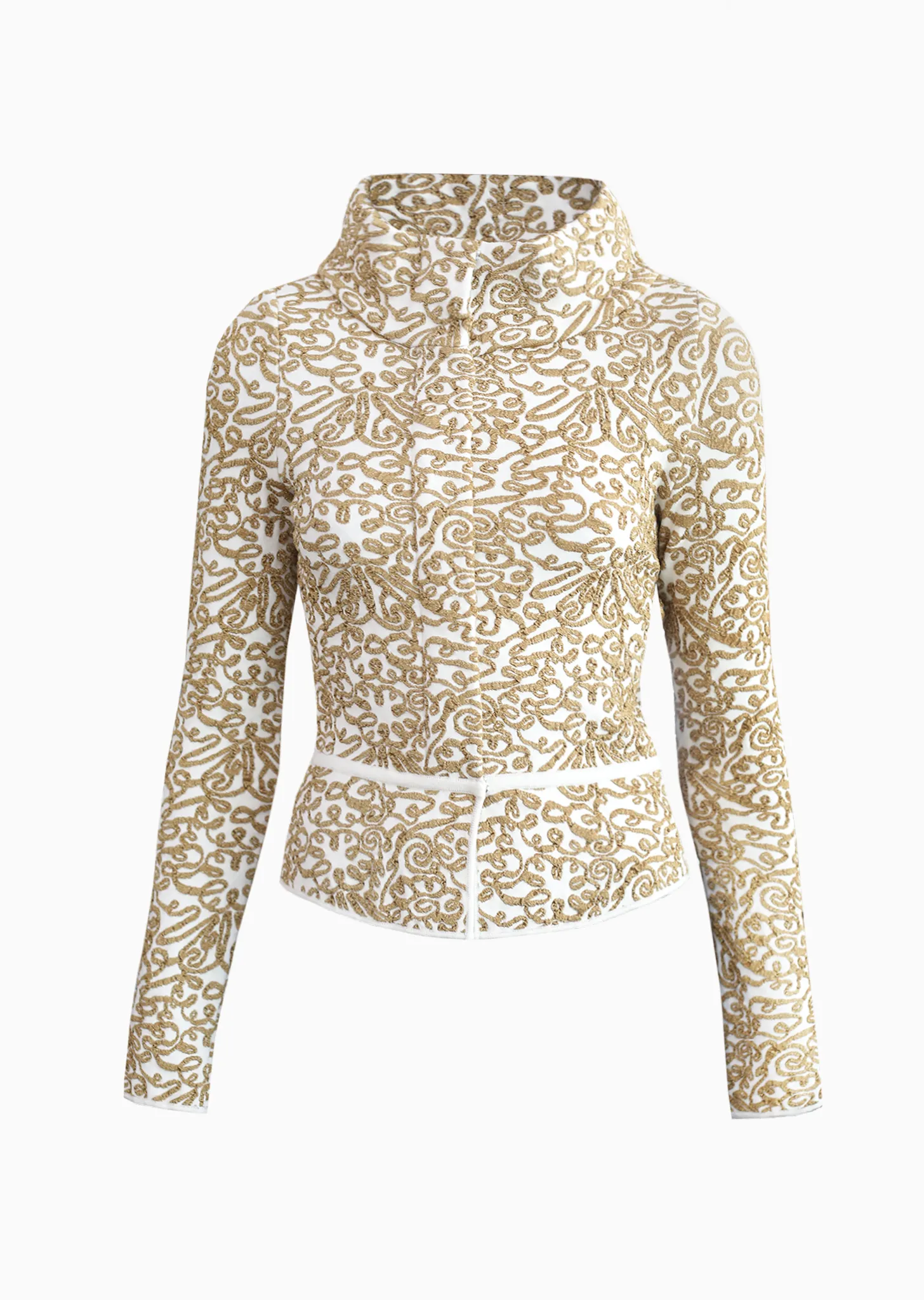 Monet - Brocade Jacket with Peplum