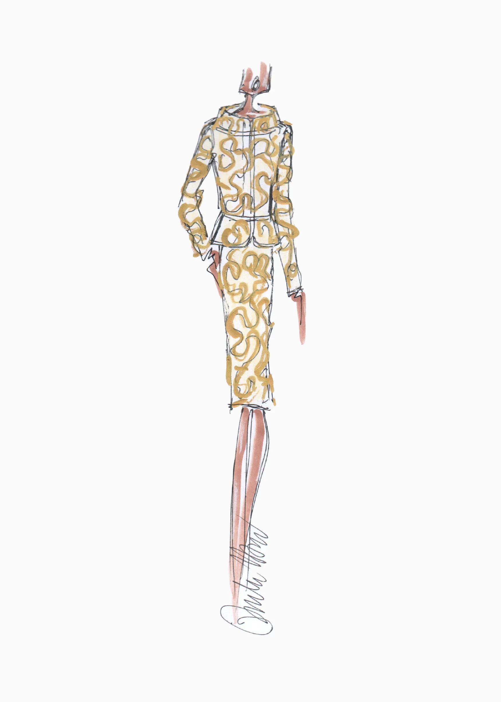 Monet - Brocade Jacket with Peplum