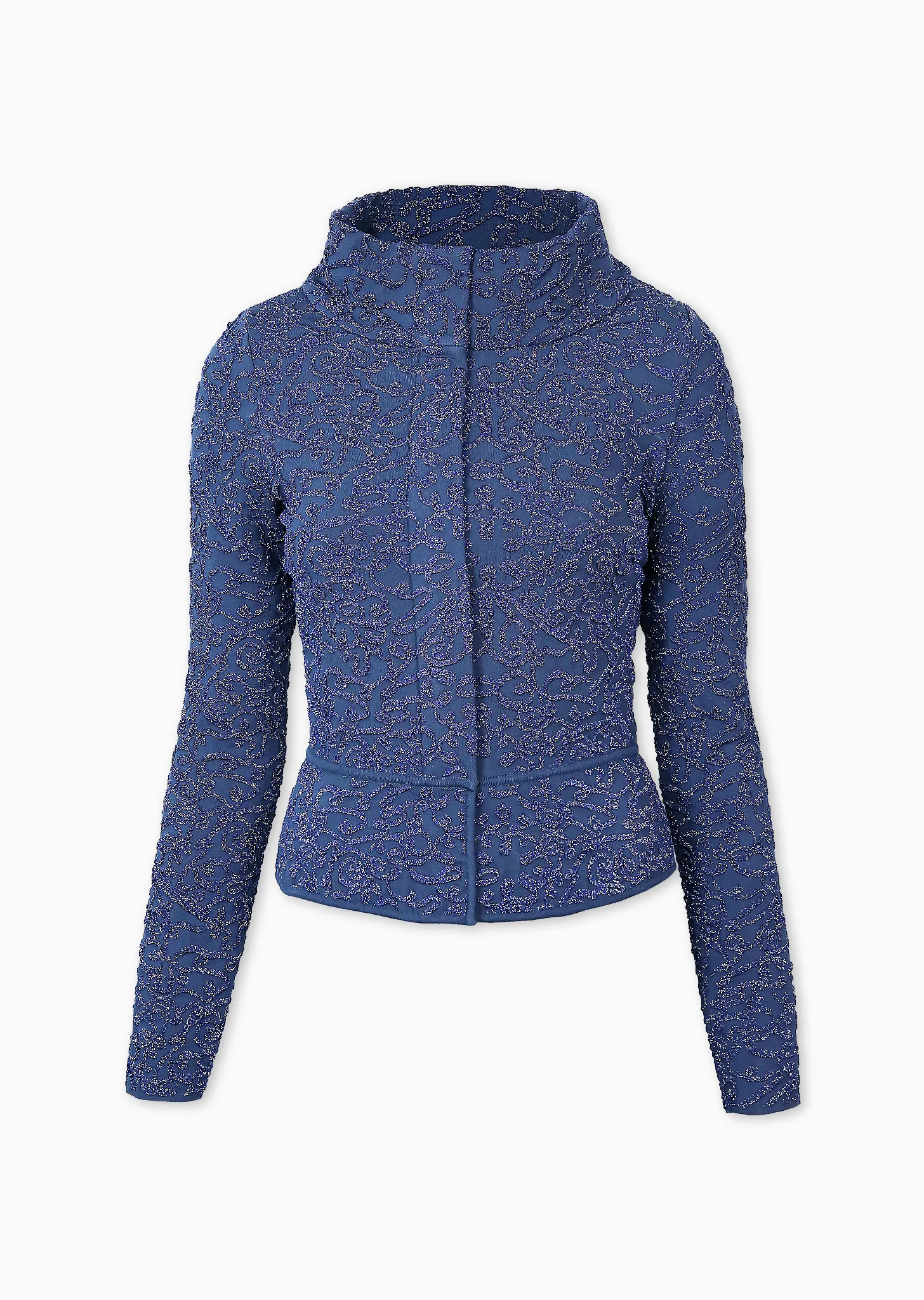 Monet - Brocade Jacket with Peplum