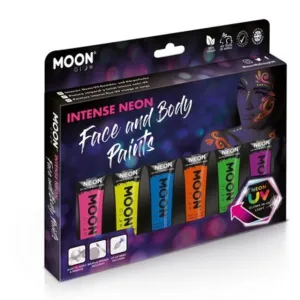 Moon Glow Intense Neon Uv Face Paint, Boxset