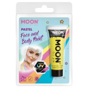 Moon Glow Pastel Neon Uv Face Paint, Yellow