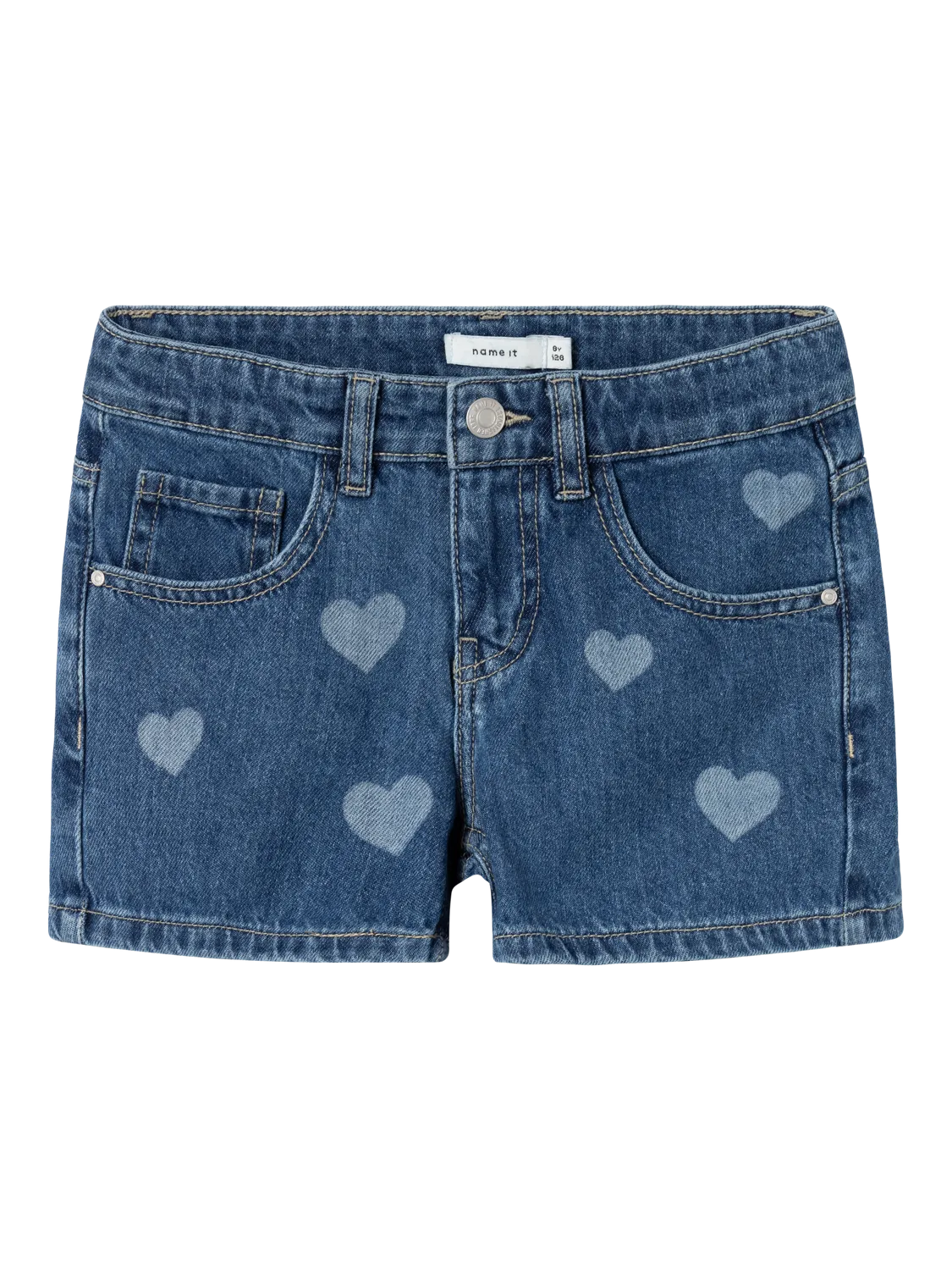 NAME IT | Kid Girl Heart Shorts