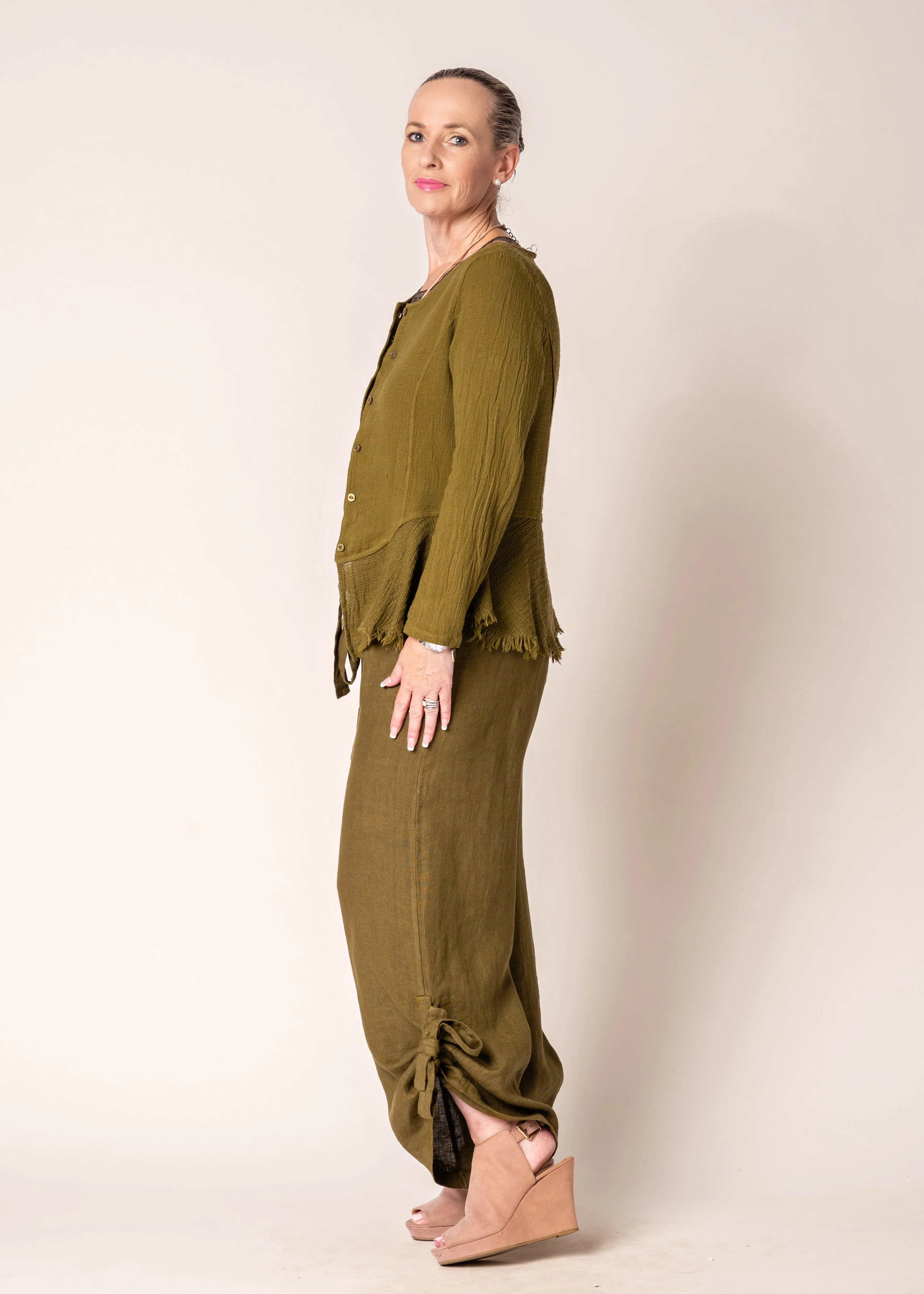 Natalia Jacket in Green Olive