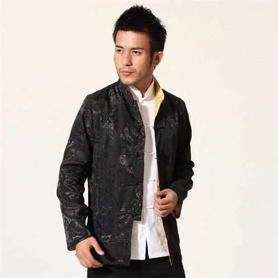 Neo Reversible Kung Fu Brocade Jacket
