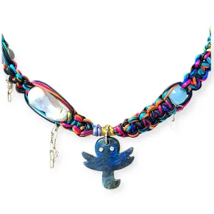 Neon Electric Glow Octopus Rockstar Necklace