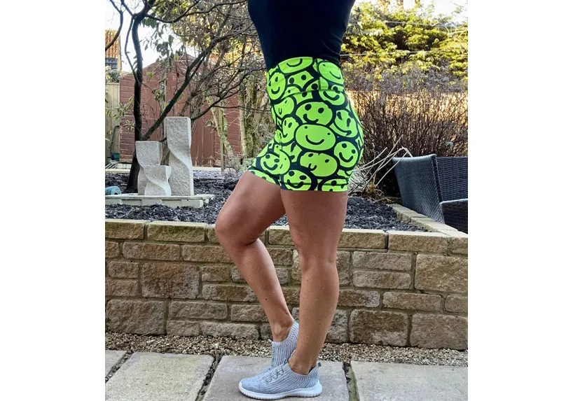 Neon Smiles Short Shorts