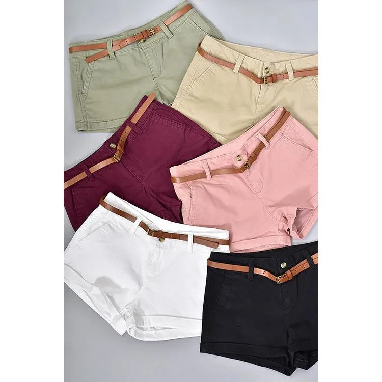 Neutral Twill Shorts (Trend Shop)