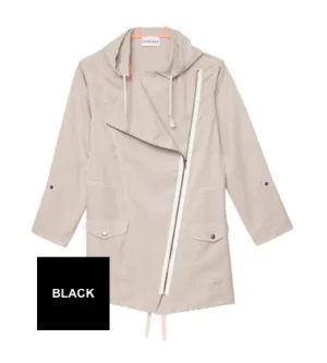 Olive   Oak Rainy Day Love Jacket | Black