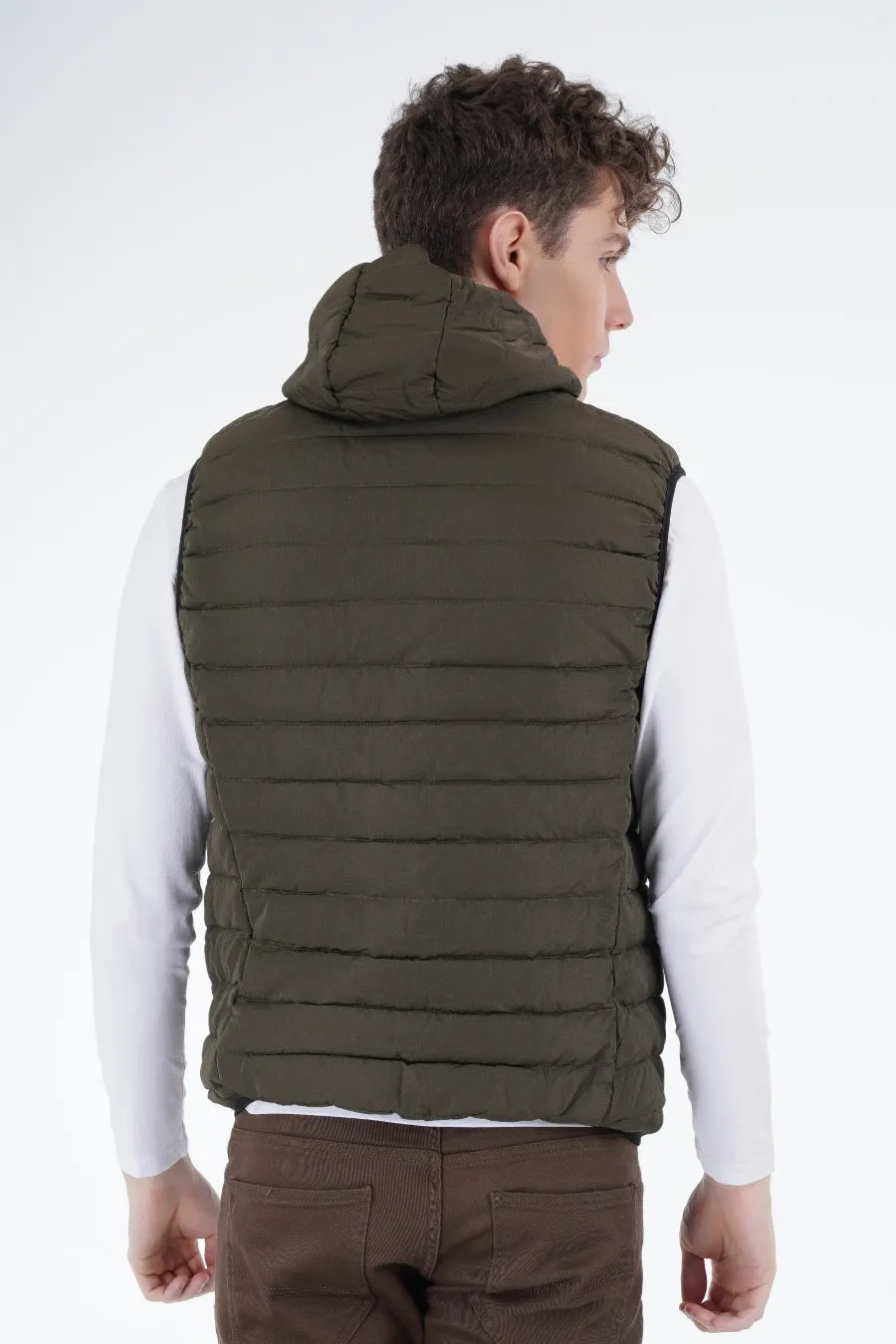 Olive Quilted Gilet