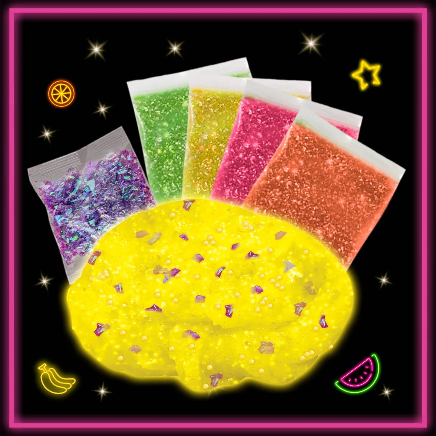 Original Stationery Neon Slime Kit New Size