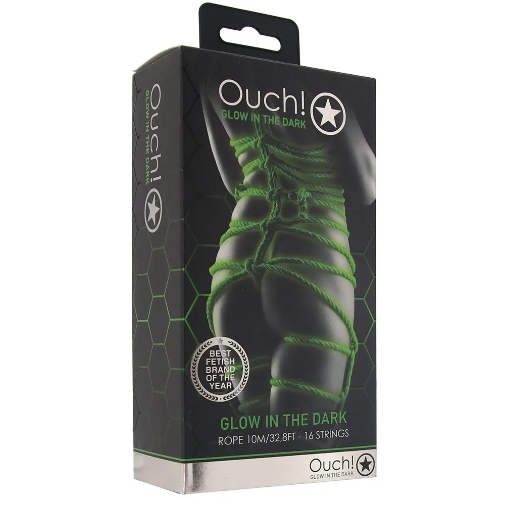 Ouch! Glow in the Dark Rope 10 m / 33 ft. Neon Green