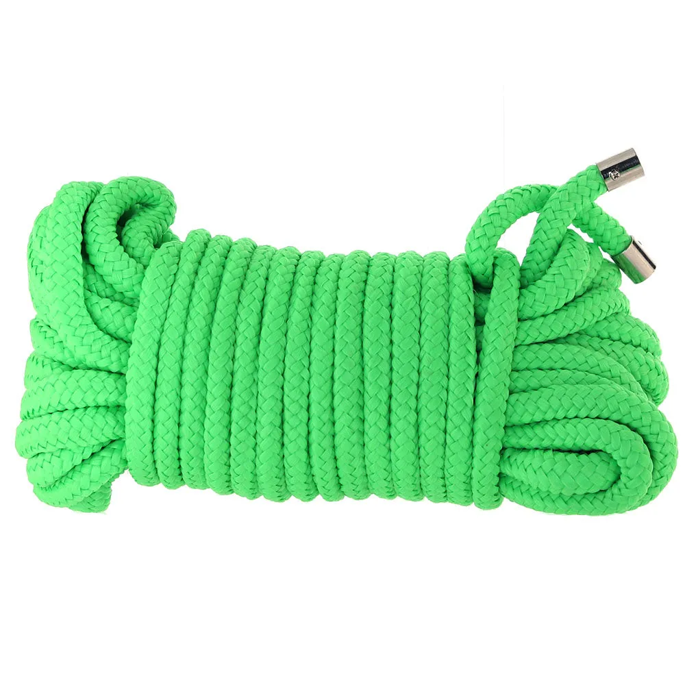 Ouch! Glow in the Dark Rope 10 m / 33 ft. Neon Green