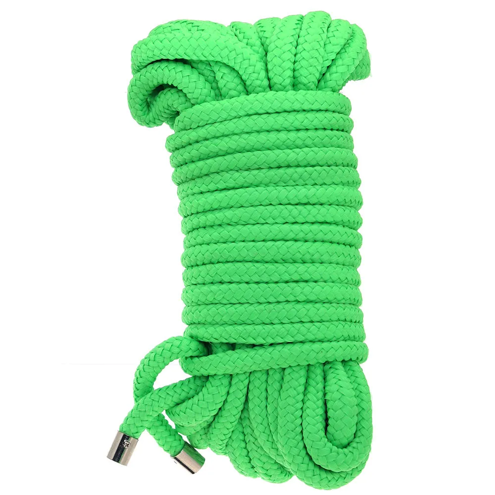 Ouch! Glow in the Dark Rope 10 m / 33 ft. Neon Green