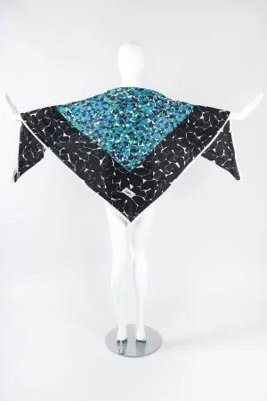 Oversized Floral Linen Scarf