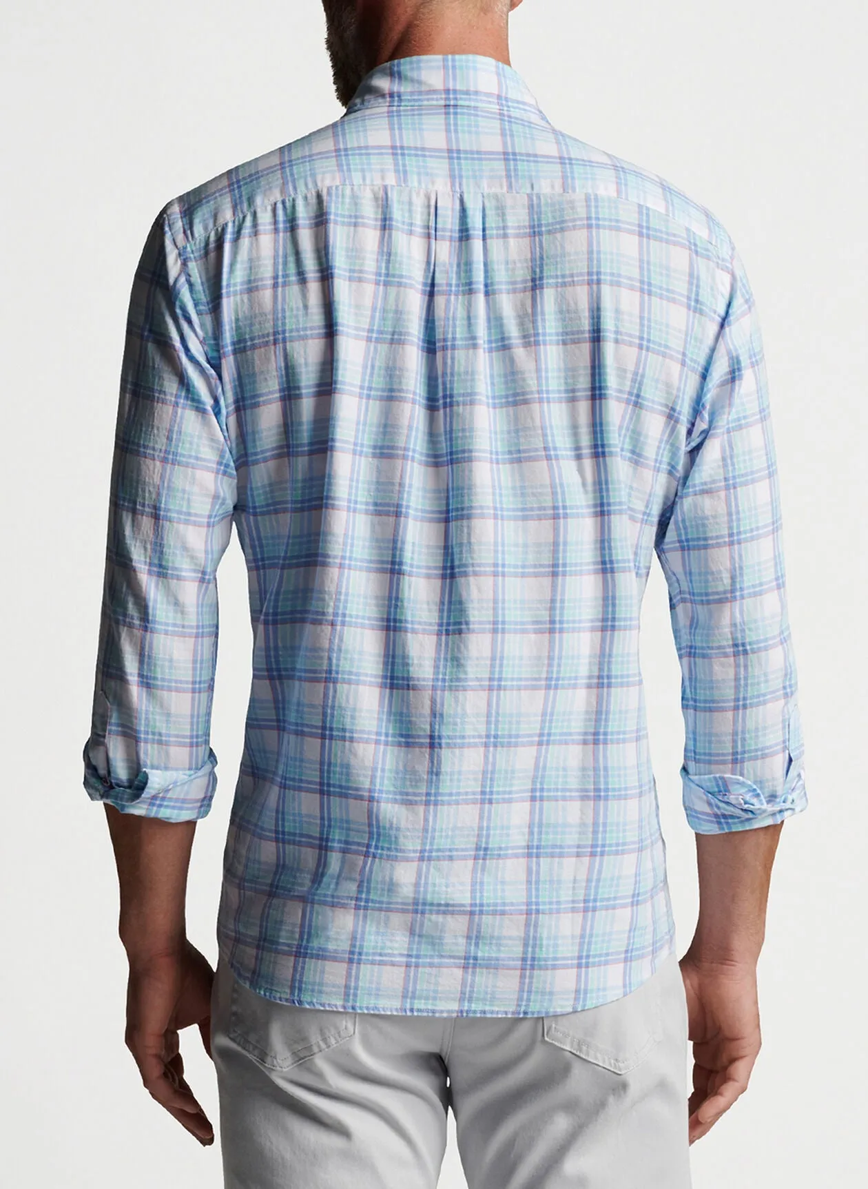 Pearl Bay Cotton Sport Shirt- Blue Sound