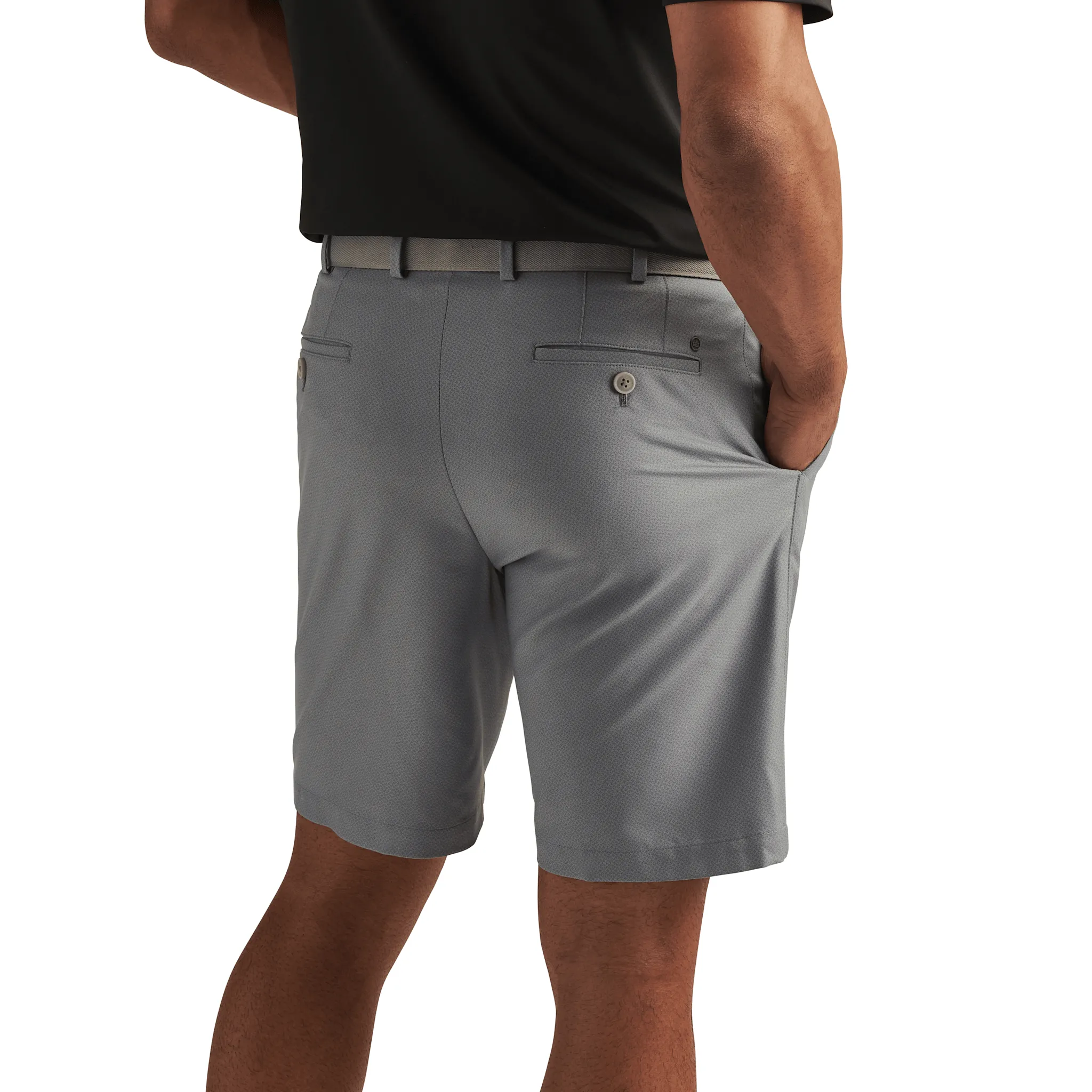 Peter Millar Men's 9-Inch Salem Costa Geo Performance Shorts - Oslo Grey