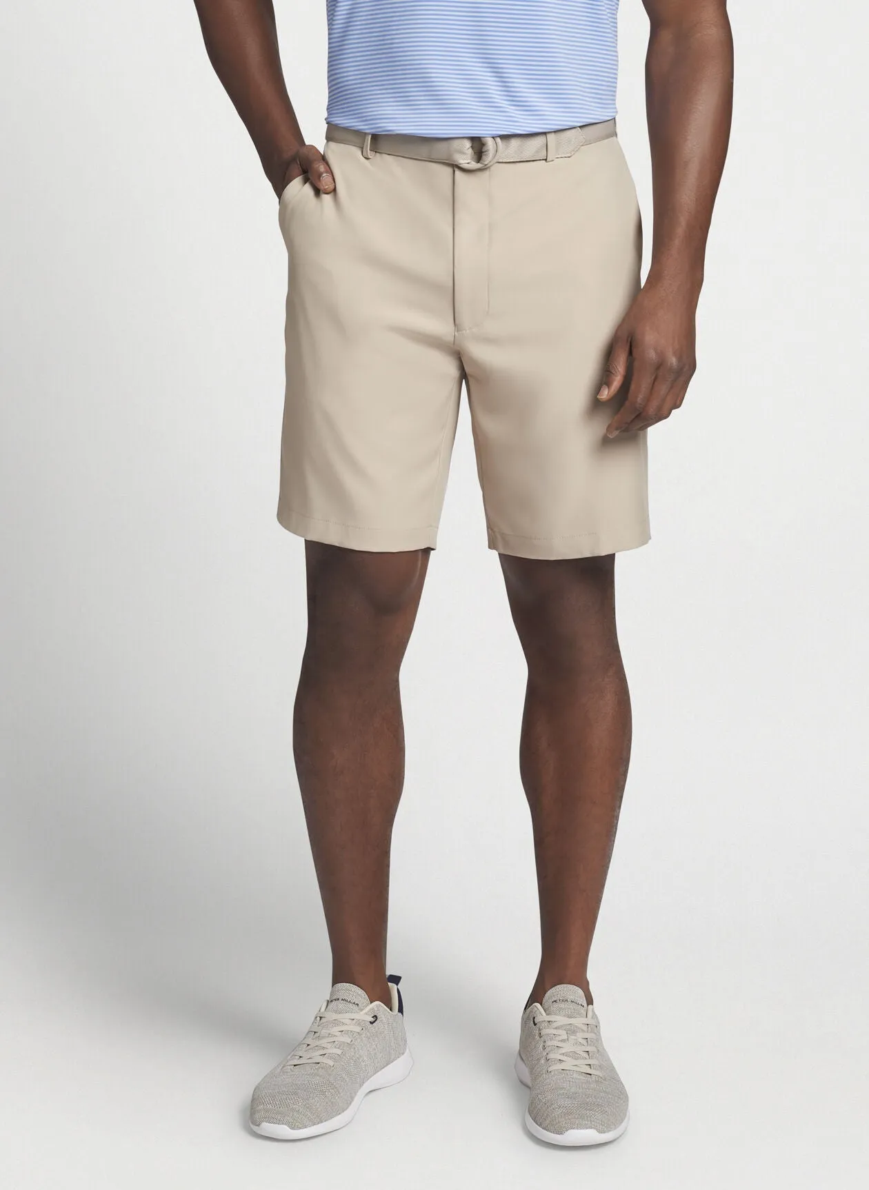 PETER MILLAR SALEM PERFORMANCE SHORT - KHAKI