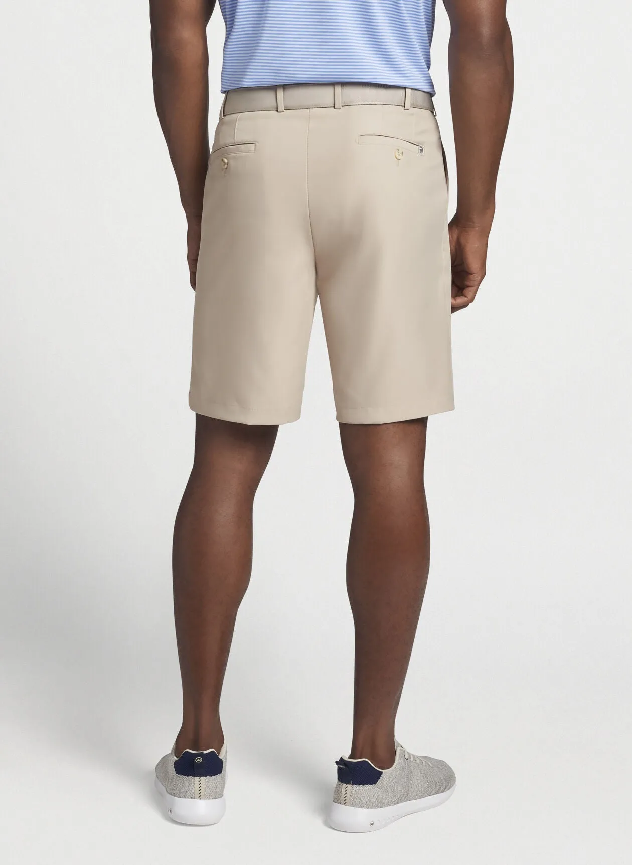 PETER MILLAR SALEM PERFORMANCE SHORT - KHAKI