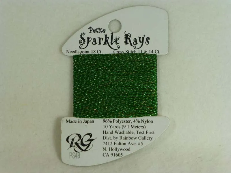 Petite Sparkle Rays PS48 Dark Christmas Green