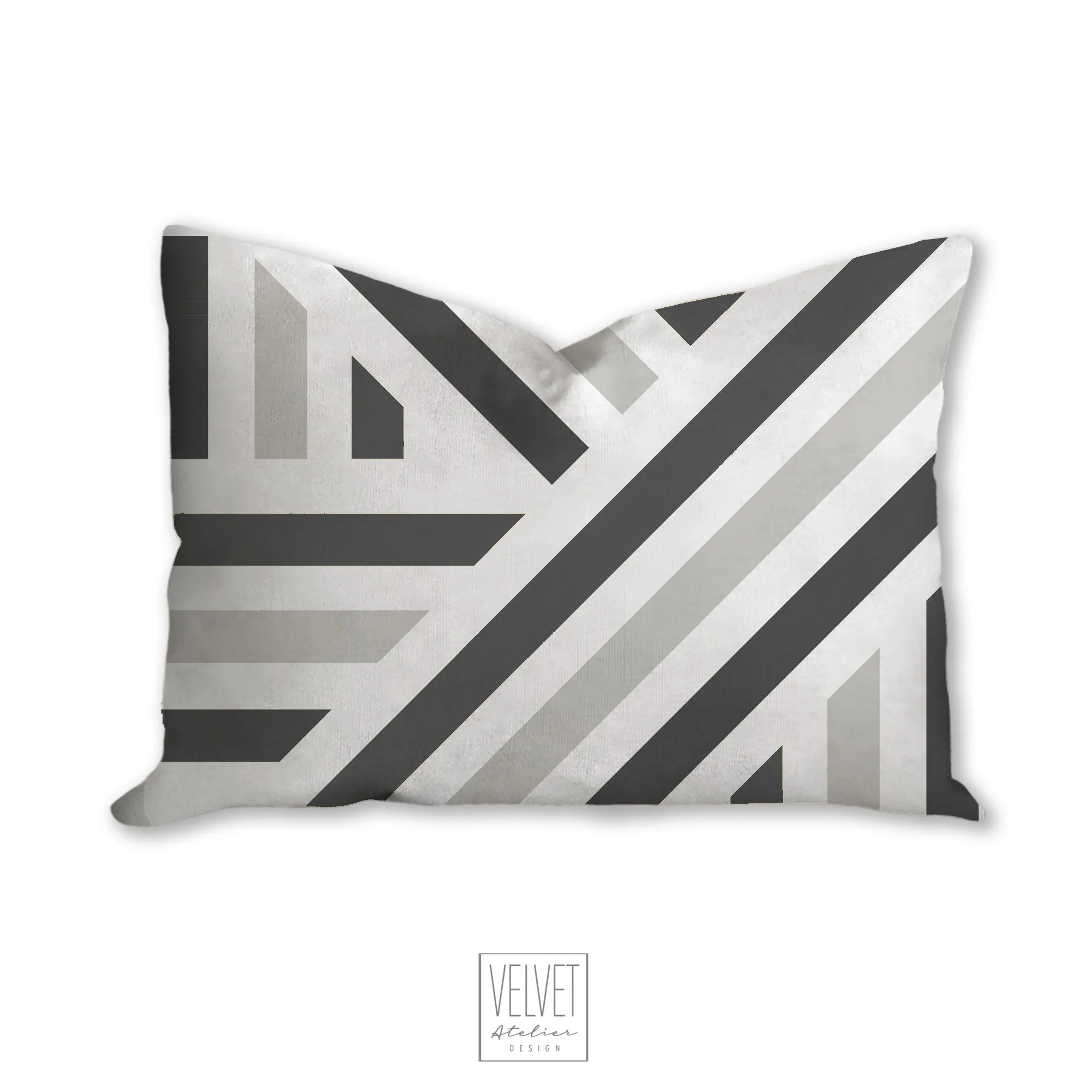 Pillow with stripes, gray linear pattern, minimalistic, modern pillow, Interior decor, home decor pillow cover and insert, home accents