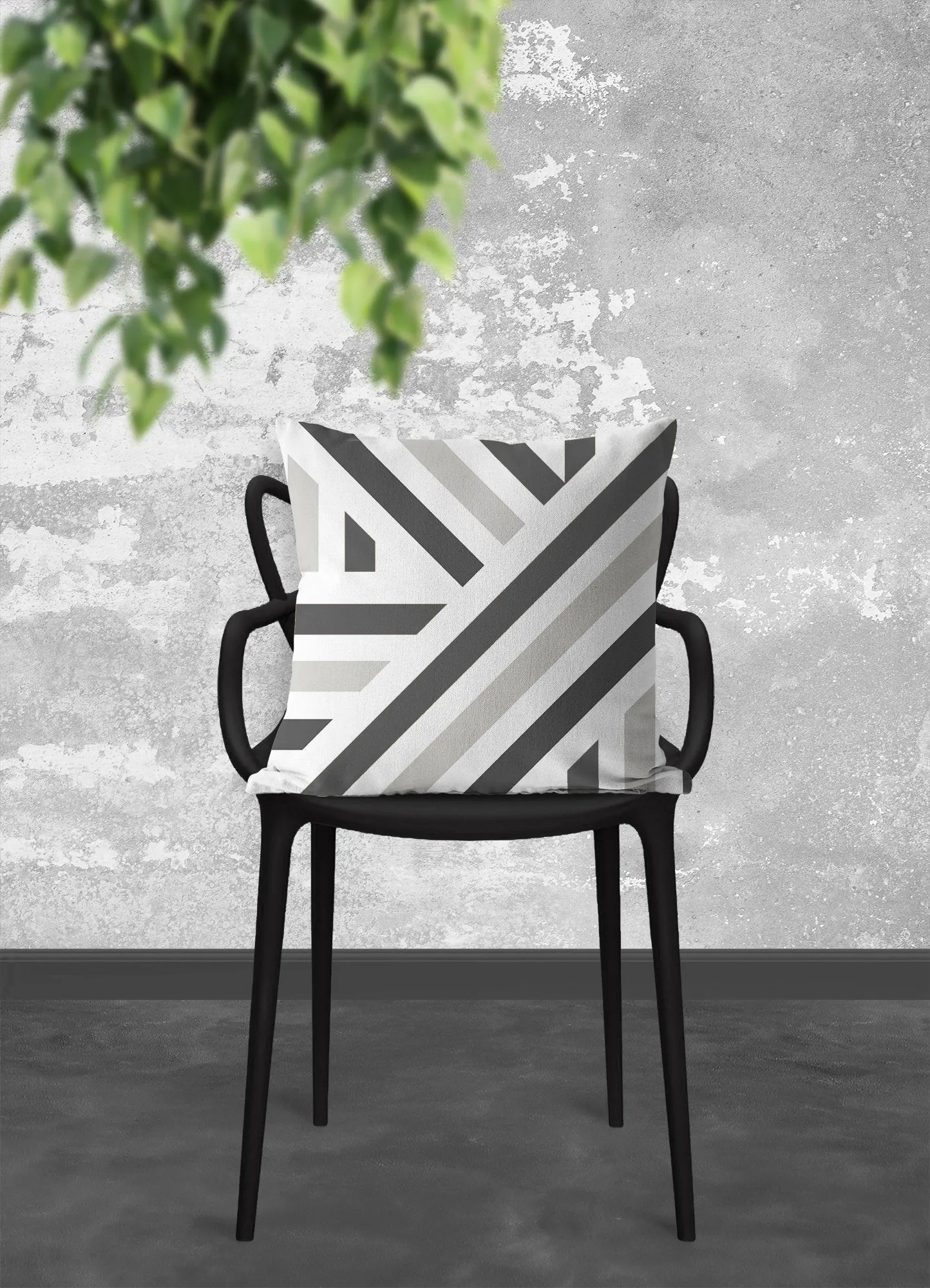 Pillow with stripes, gray linear pattern, minimalistic, modern pillow, Interior decor, home decor pillow cover and insert, home accents