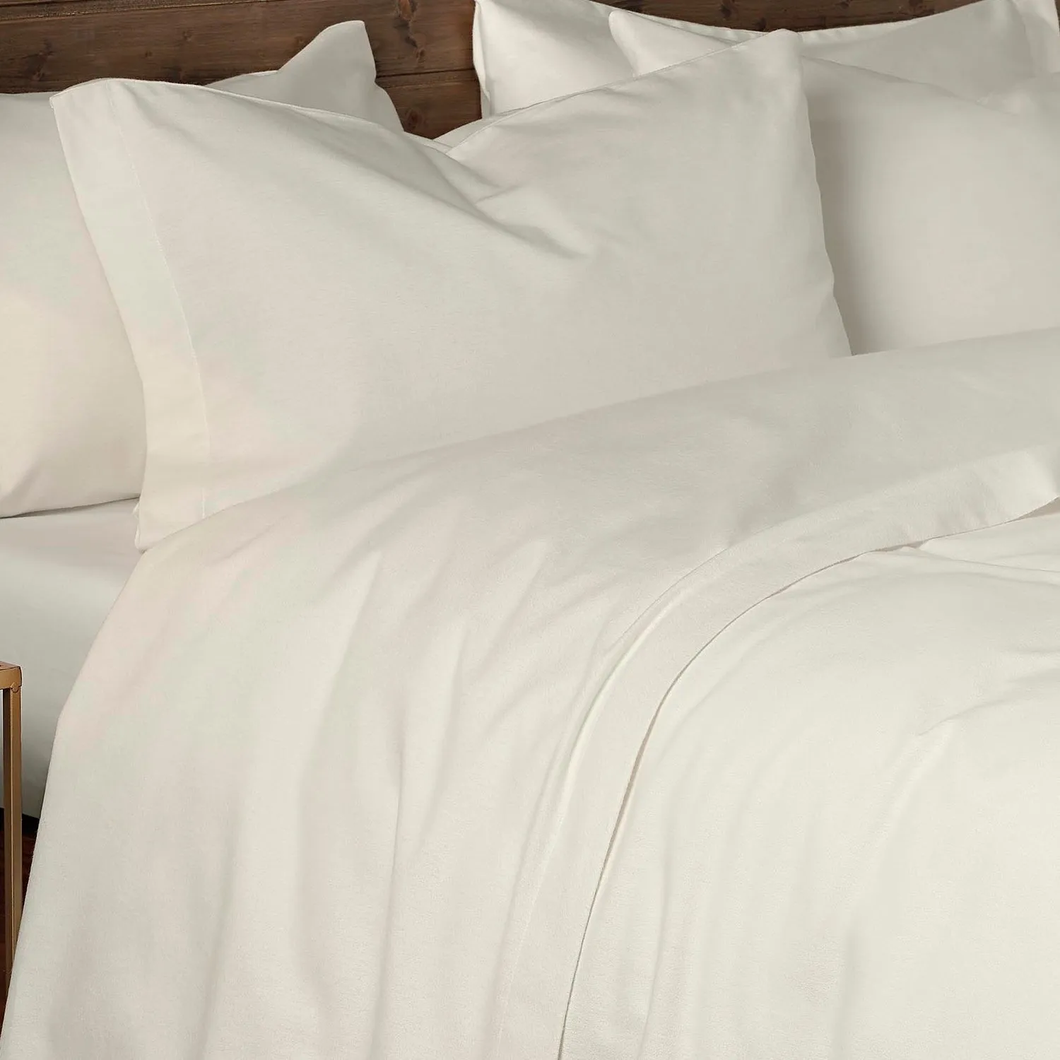 Premium Brushed Cotton Duvet Cover - Cream