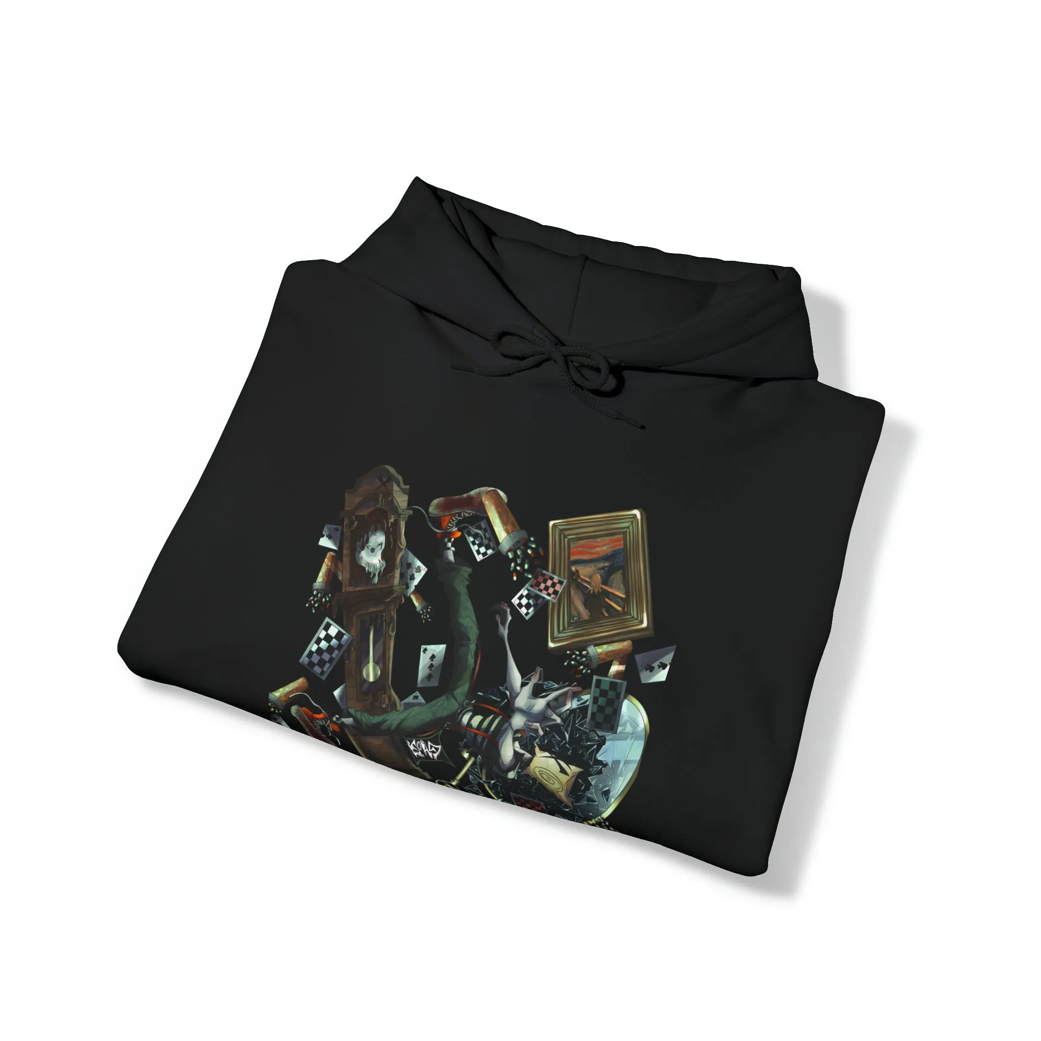 Rabbit Hole Black Hoodie