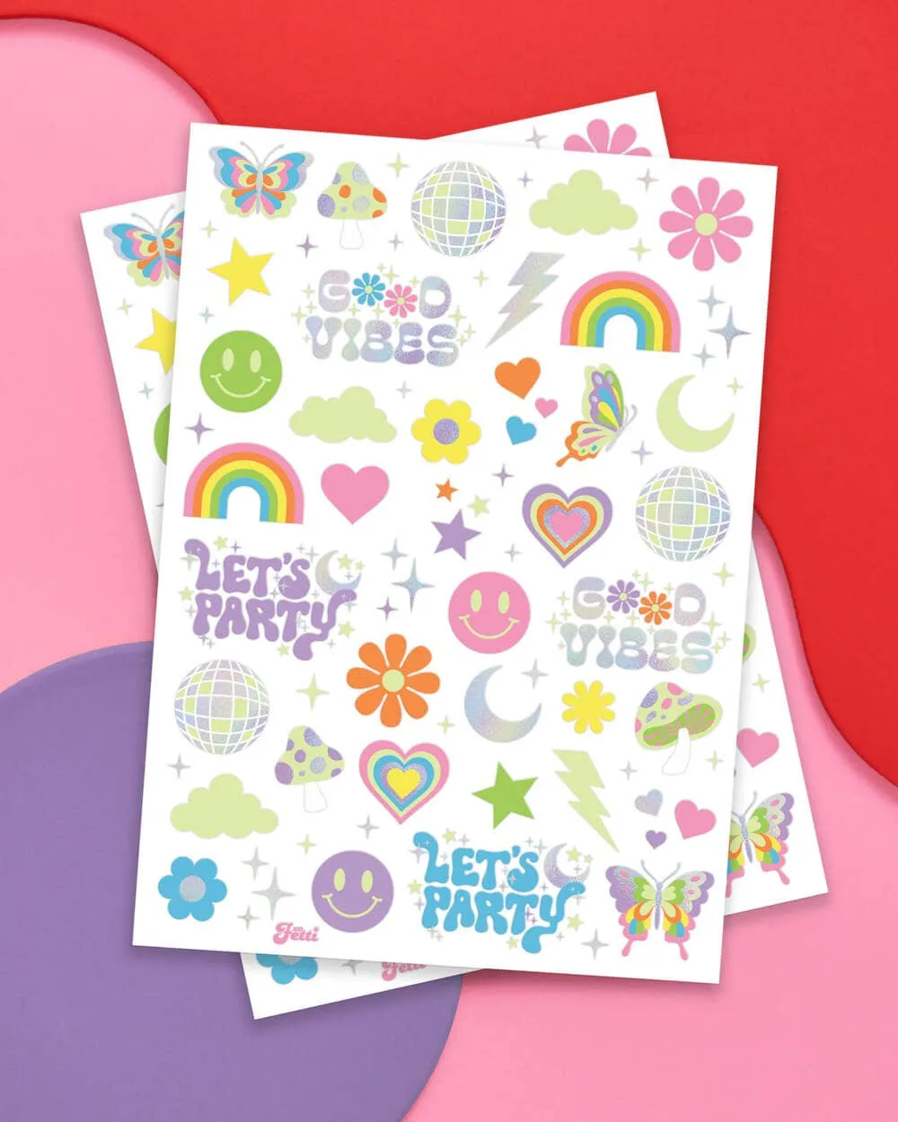 Rave Glow In The Dark Temporary Tattoos, Bday Party Favor