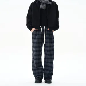Relaxed Fit Checked Pajama Pants