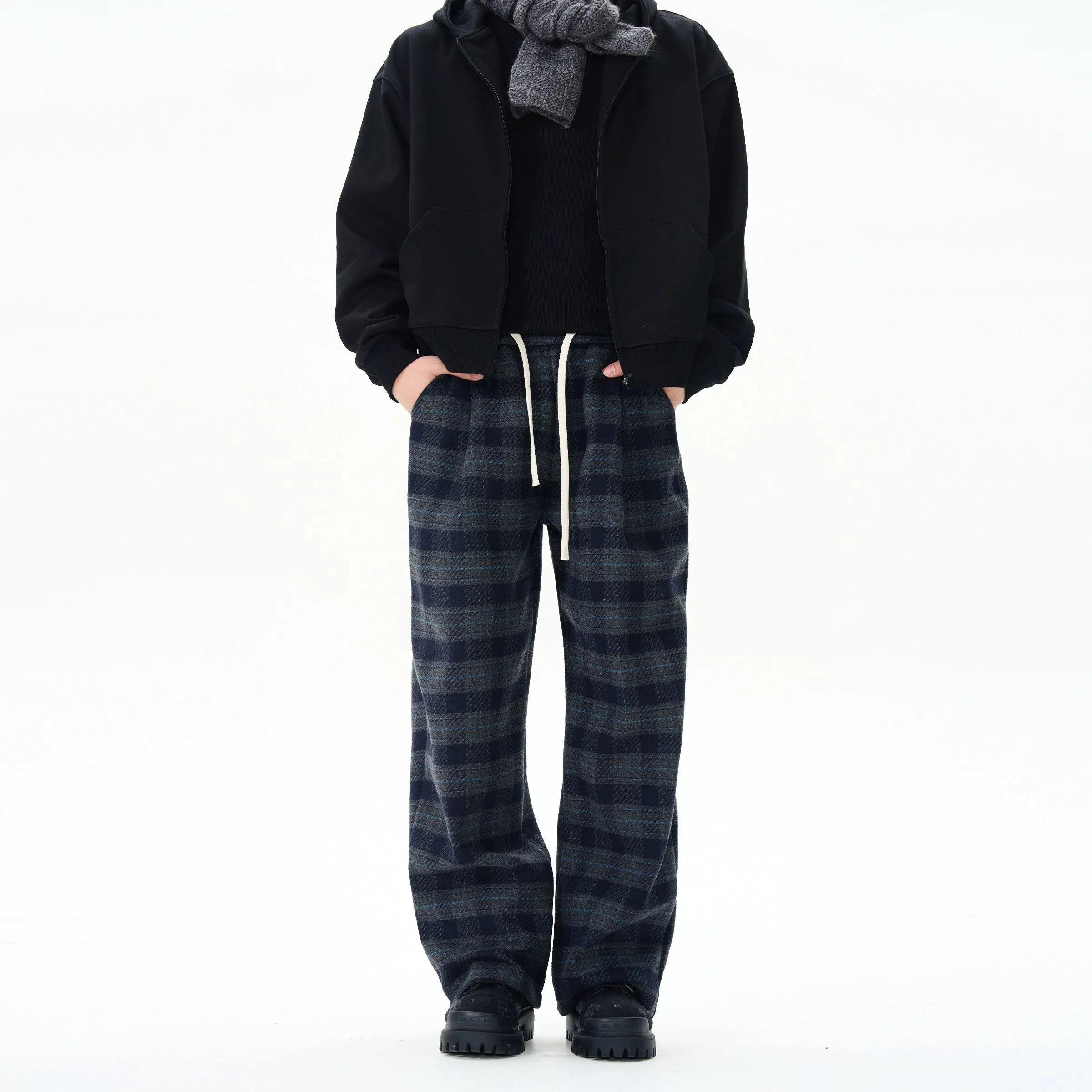 Relaxed Fit Checked Pajama Pants