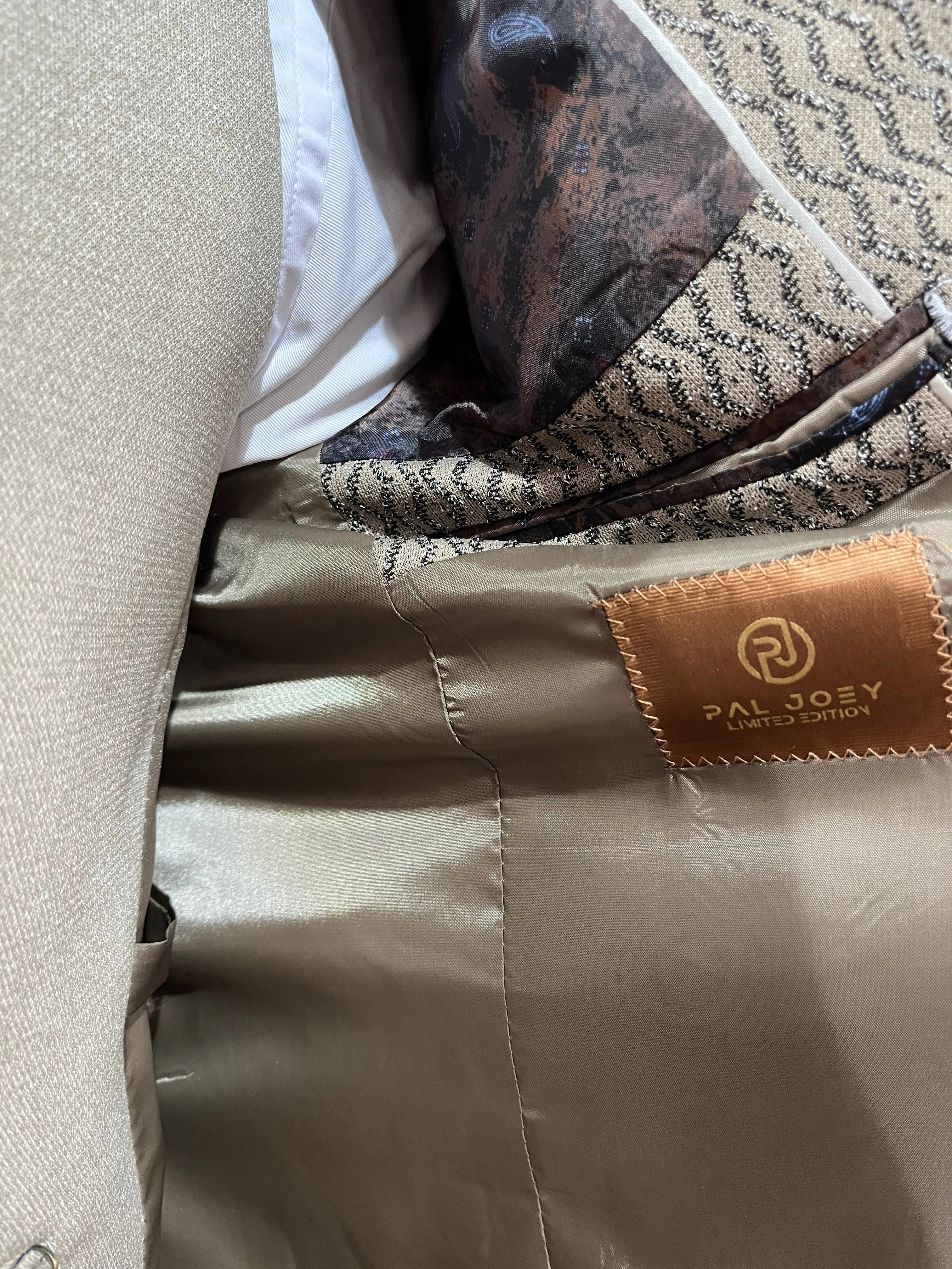 Rembrant- Brown/Cream 3 Piece Suit