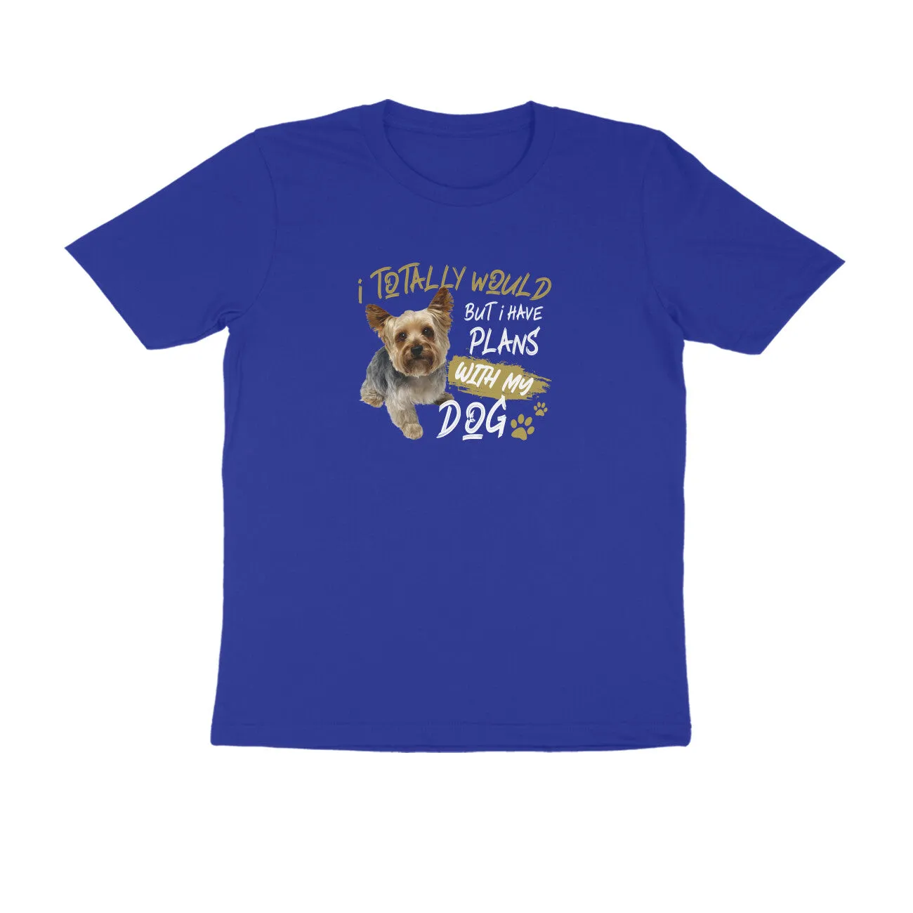 Round Neck T-Shirt (Men) - Busy Yorkie (7 Colours)