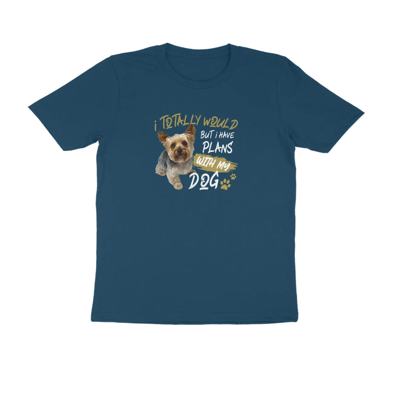 Round Neck T-Shirt (Men) - Busy Yorkie (7 Colours)
