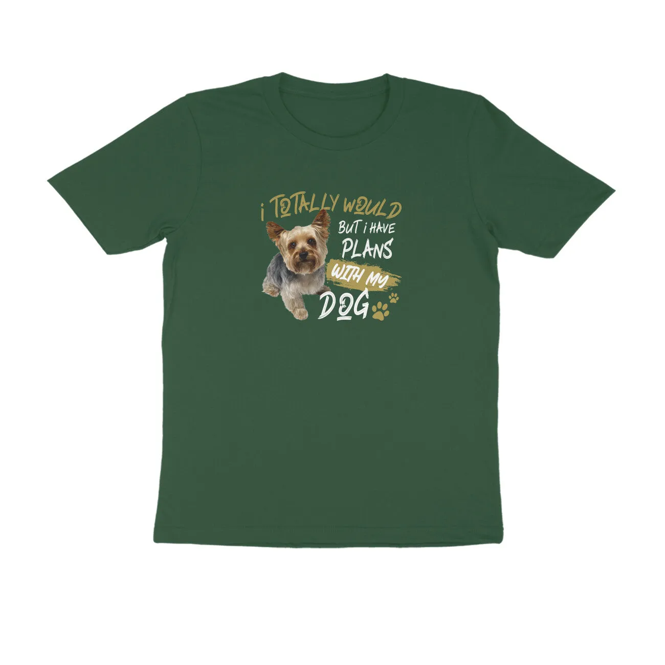 Round Neck T-Shirt (Men) - Busy Yorkie (7 Colours)
